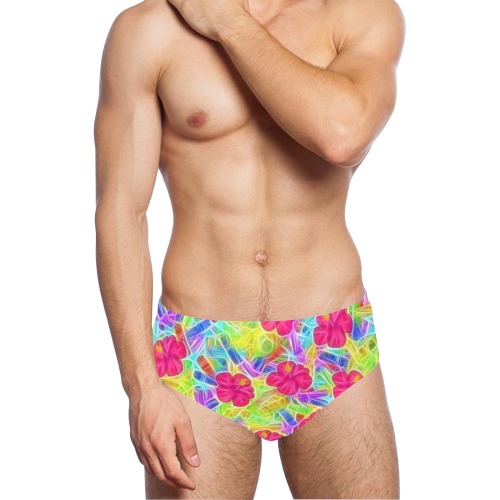 Pink Hawaiian Flowers Pattern