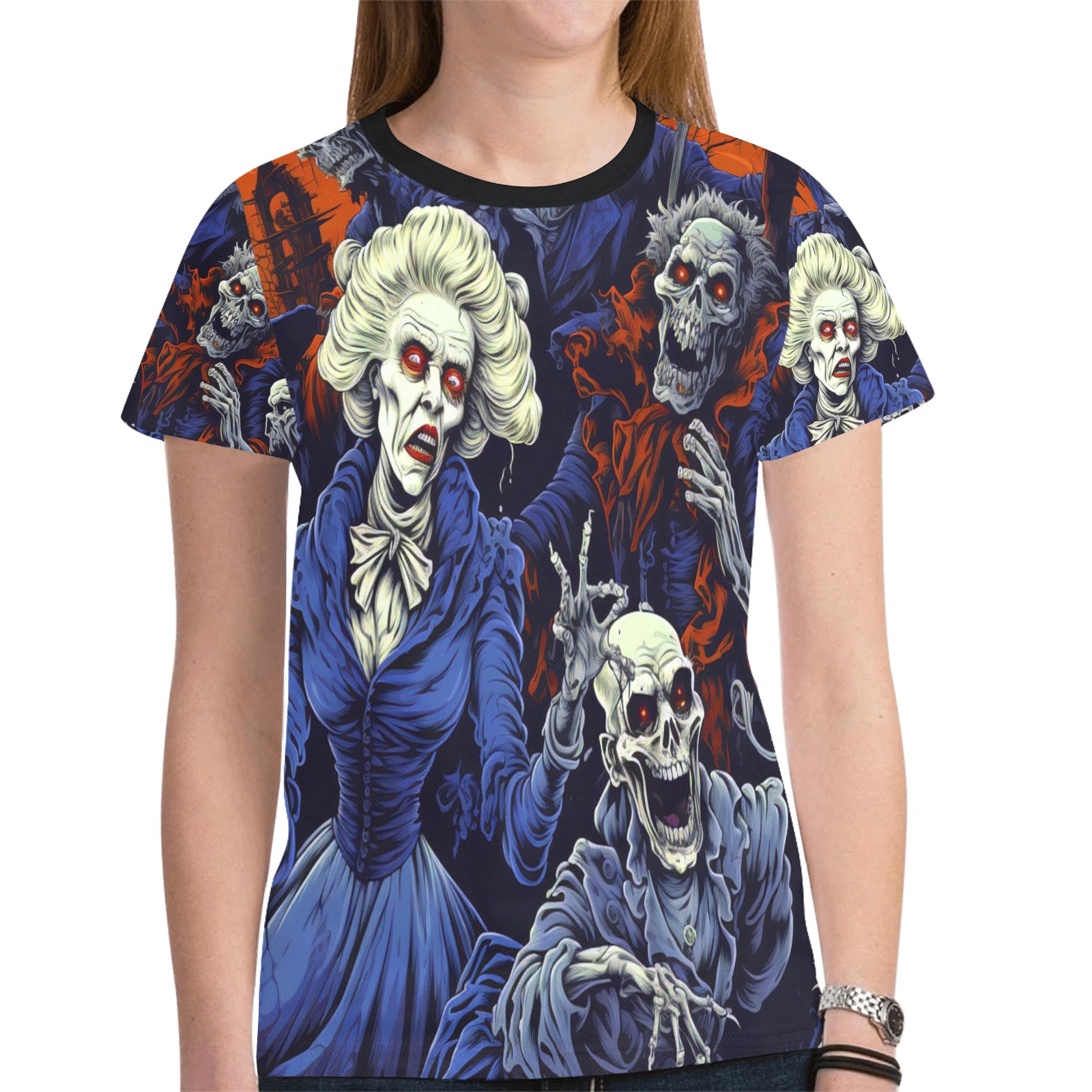 Queen Of The Living Dead New All Over Print T-shirt for Women (Model T45)