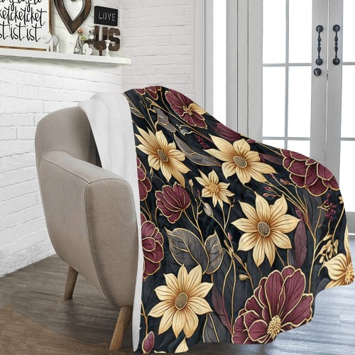 Fabulous Florals 20 Ultra-Soft Micro Fleece Blanket 60"x80"