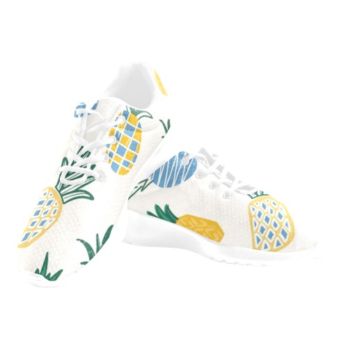 Pretty Pineapples Women's Athletic Shoes (Model 0200)