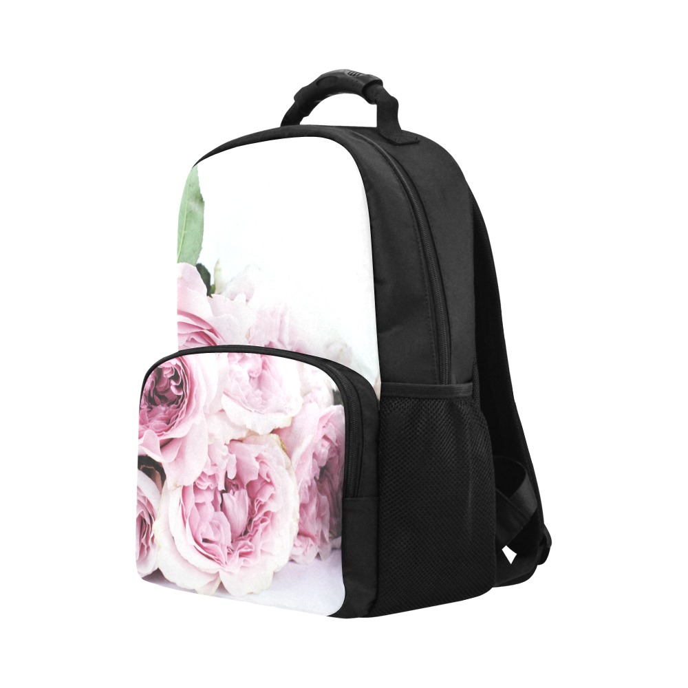 floral bag strap Unisex Laptop Backpack (Model 1663)
