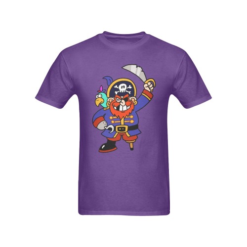 Peg Leg Pirate Captain Men's T-Shirt in USA Size (Front Printing Only)