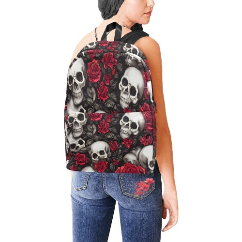 Skulls & Rosees Unisex Classic Backpack (Model 1673)