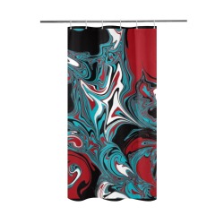 Dark Wave of Colors Shower Curtain 36"x72"