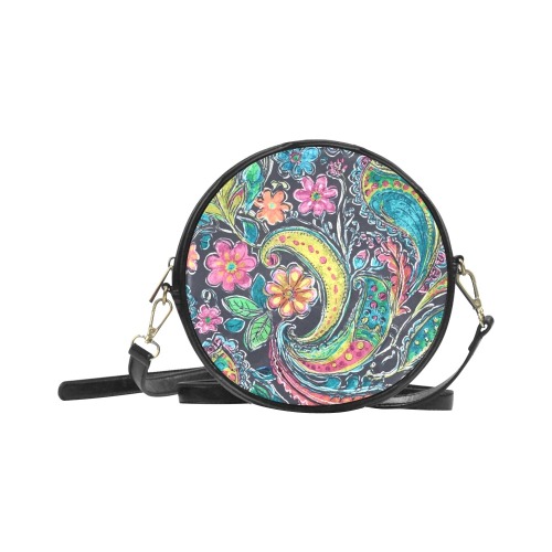 Paisley #1 Round Sling Bag (Model 1647)