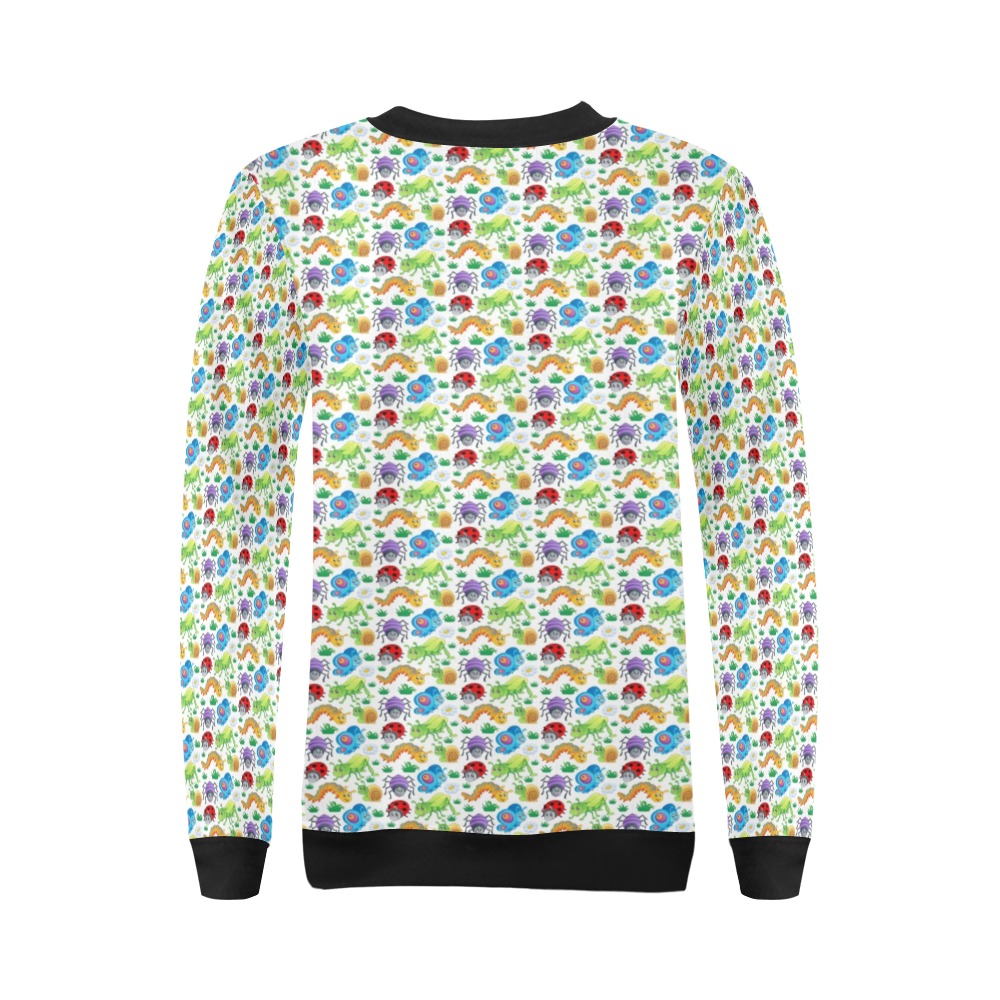 Pattern All Over Print Crewneck Sweatshirt for Women (Model H18)