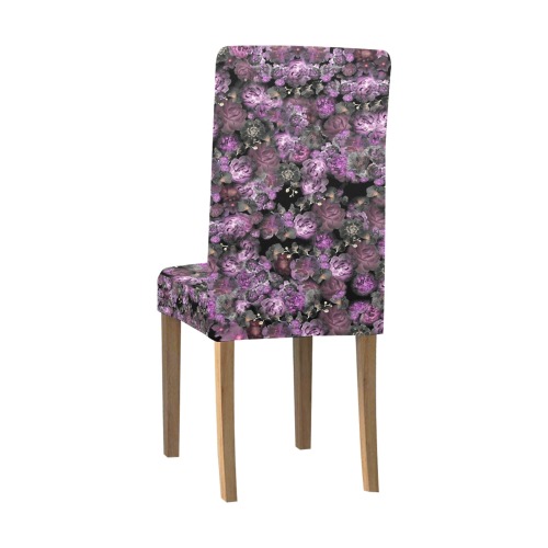 peonies dark purple Chair Cover (Pack of 6)