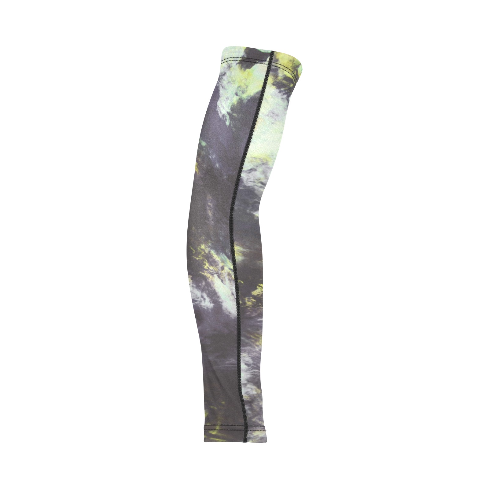 Green and black colorful marbling Arm Sleeves (Set of Two)