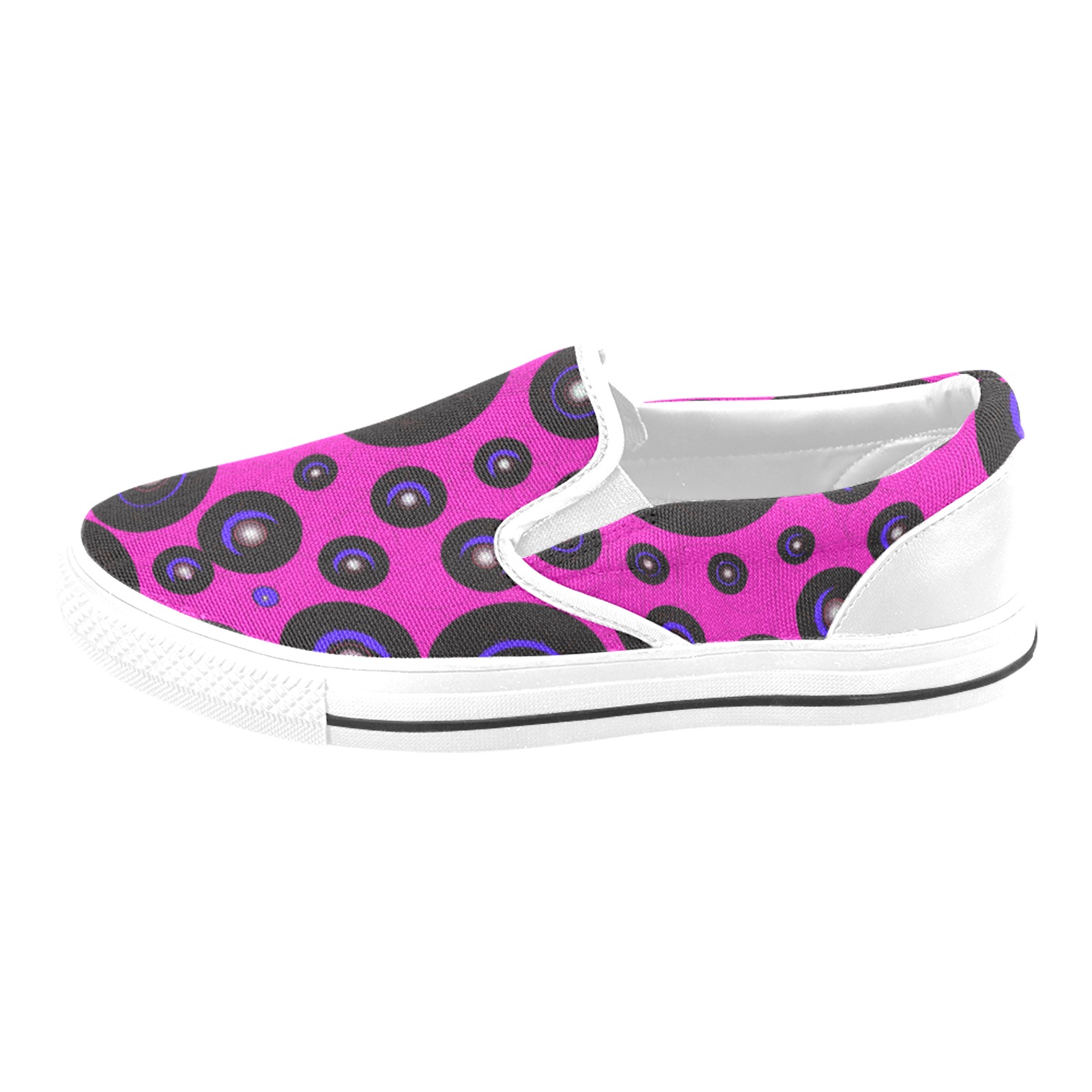 CogIIpnk1 w Slip-on Canvas Shoes for Kid (Model 019)