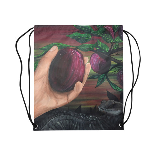 Forbidden Fruit Large Drawstring Bag Model 1604 (Twin Sides)  16.5"(W) * 19.3"(H)