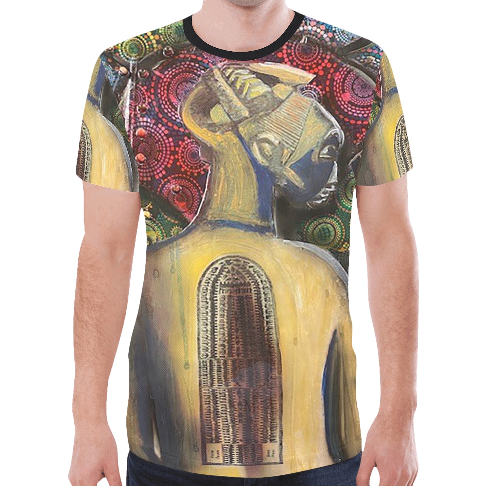middlelarge copy New All Over Print T-shirt for Men (Model T45)