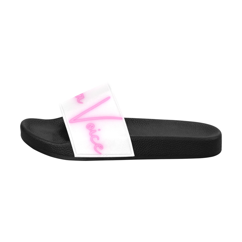 Keep'n It Movin (White) Men's Slide Sandals (Model 057)