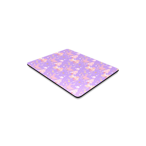 Pink and Purple and Gold Christmas Design Rectangle Mousepad