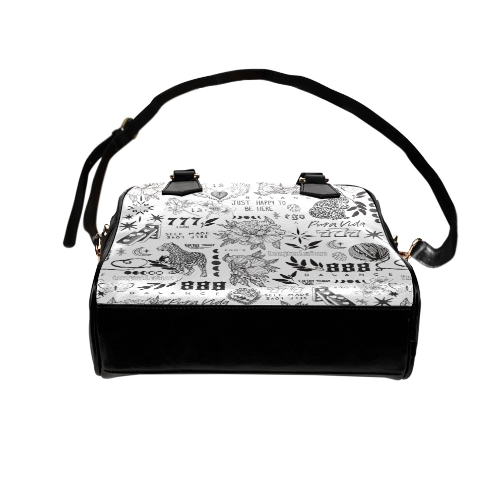 Inspirational tattoo pattern BL 2 Shoulder Handbag (Model 1634)