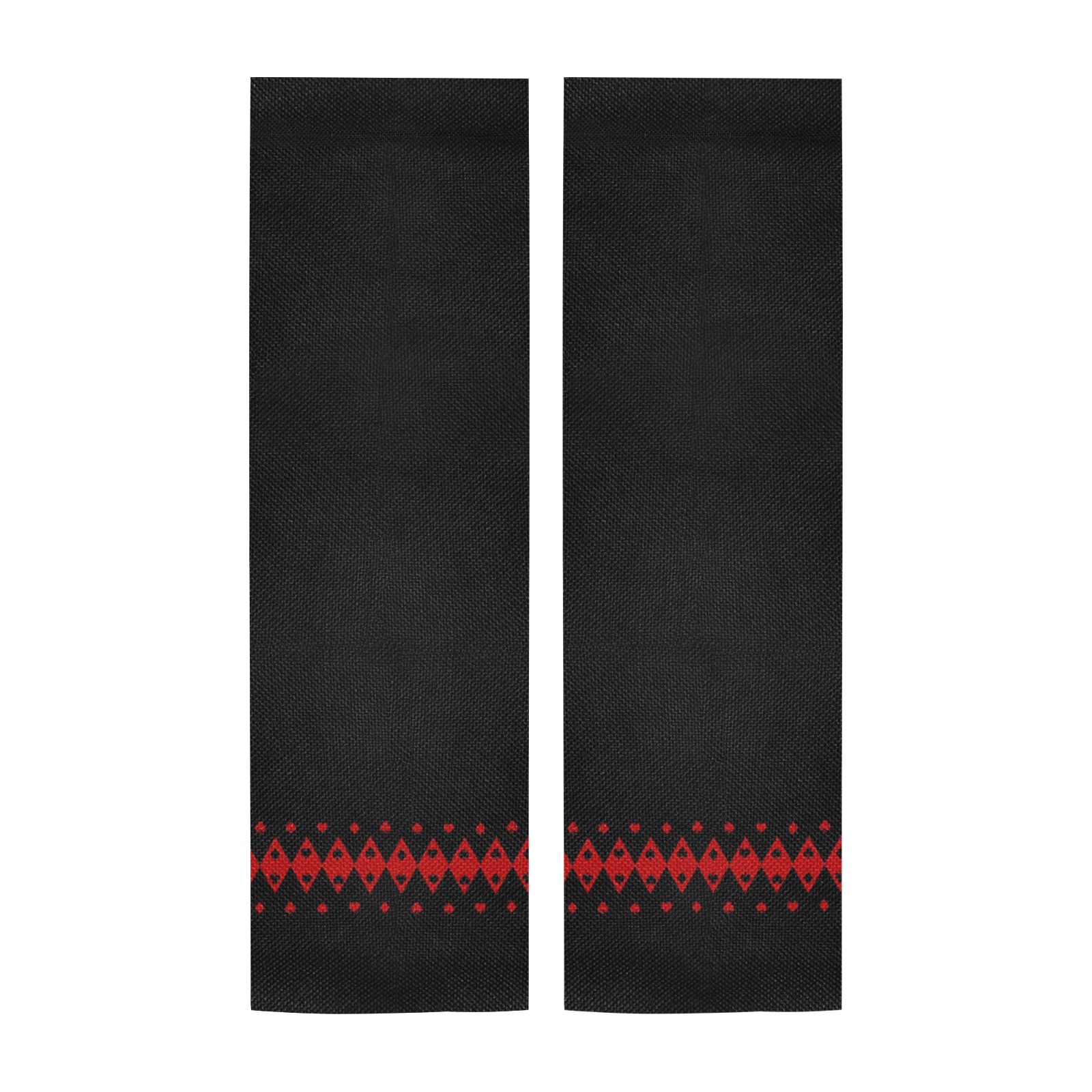 Black and Red Playing Card Shapes Door Curtain Tapestry
