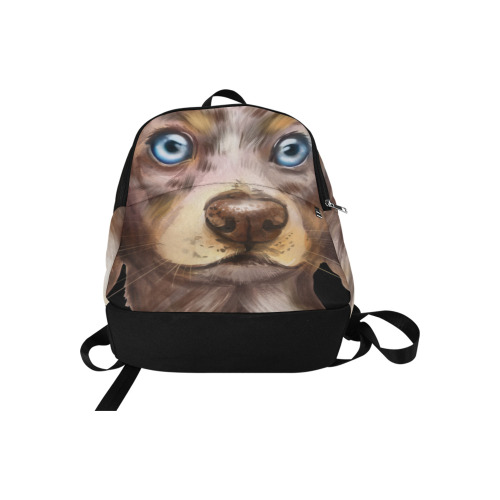 Dachshund brown aesthetics Fabric Backpack for Adult (Model 1659)