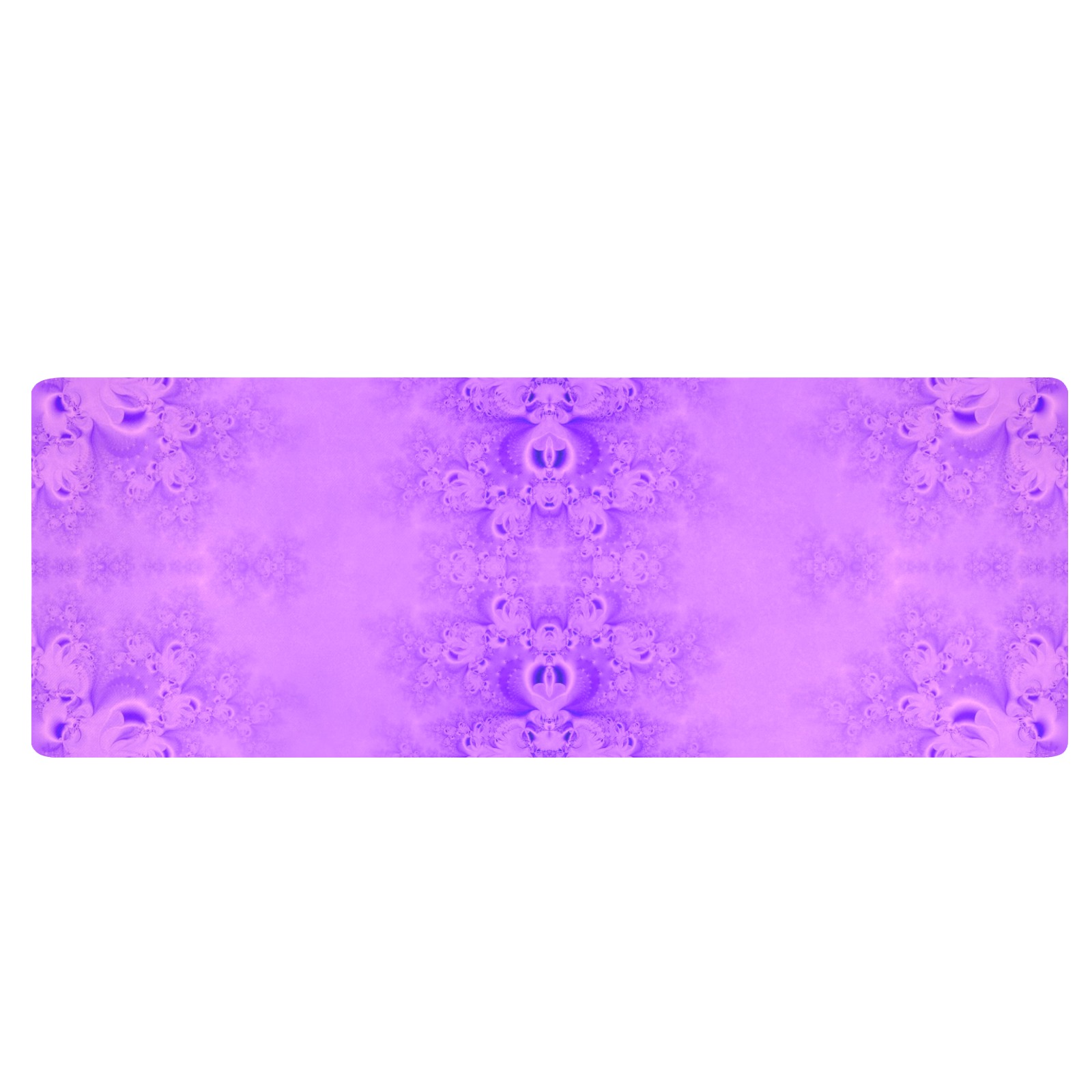 Purple Lilacs Frost Fractal Kitchen Mat 48"x17"