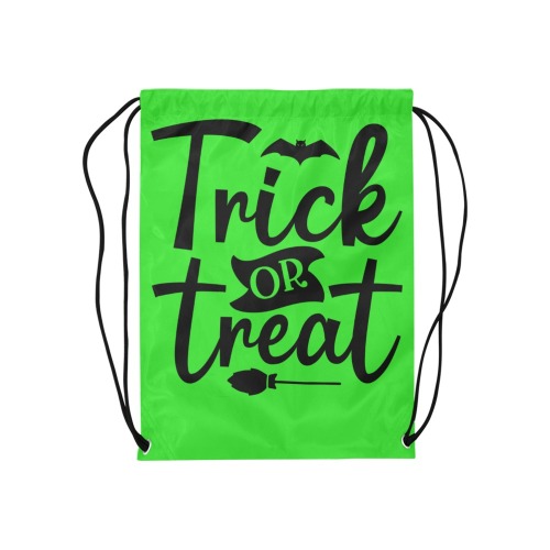Trick or Treat Halloween Bag Medium Drawstring Bag Model 1604 (Twin Sides) 13.8"(W) * 18.1"(H)