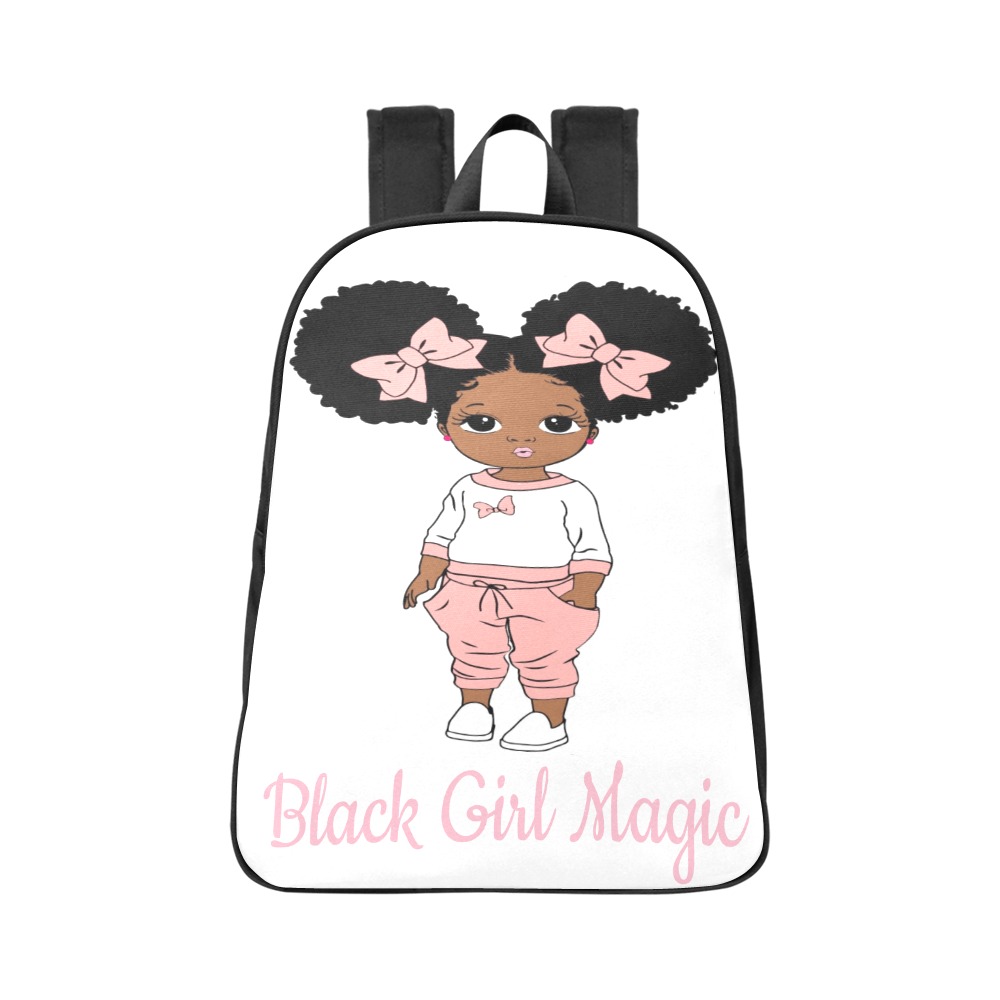 Black Girl Magic bookbag Fabric School Backpack (Model 1682) (Large)