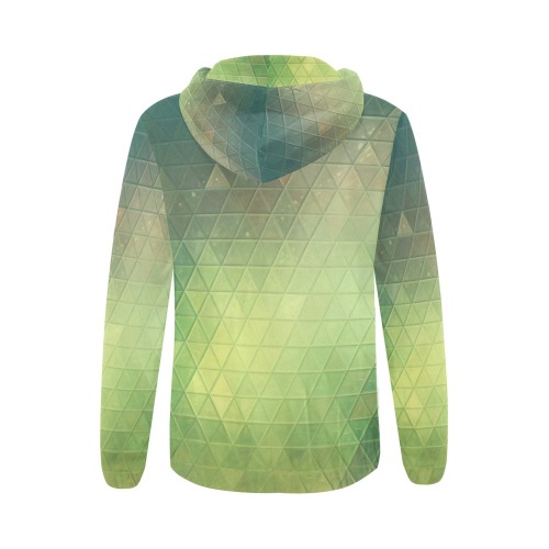 mosaic triangle 12 All Over Print Full Zip Hoodie for Women (Model H14)