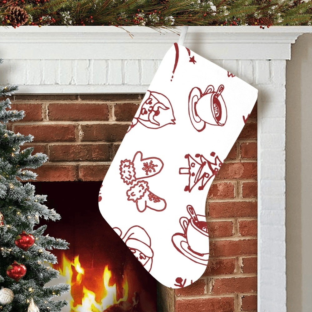 Christmas breakfast Christmas Stocking (Without Folded Top)