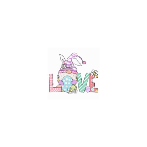 Easter Bunny Gnome LOVE Personalized Temporary Tattoo (15 Pieces)