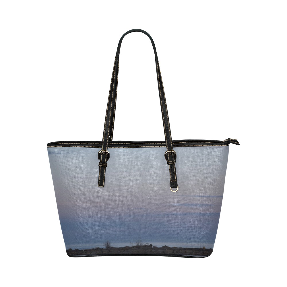 babywhispers Leather Tote Bag/Small (Model 1651)