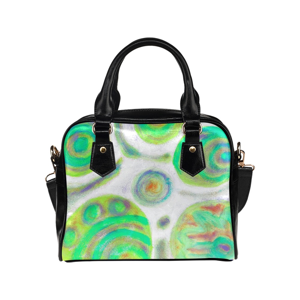 Unique Abstract Art Satchel Purse Shoulder Handbag (Model 1634)