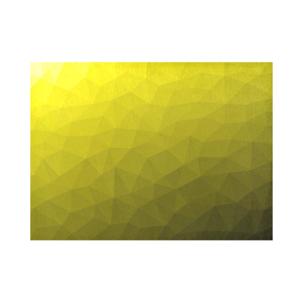 Yellow gradient geometric mesh pattern Placemat 14’’ x 19’’ (Set of 6)