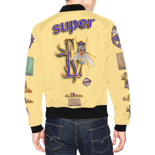SUPER FLY Collectable Fly All Over Print Bomber Jacket for Men (Model H19)