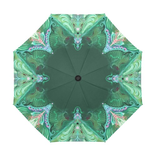 dragon flowers5 Anti-UV Auto-Foldable Umbrella (U09)