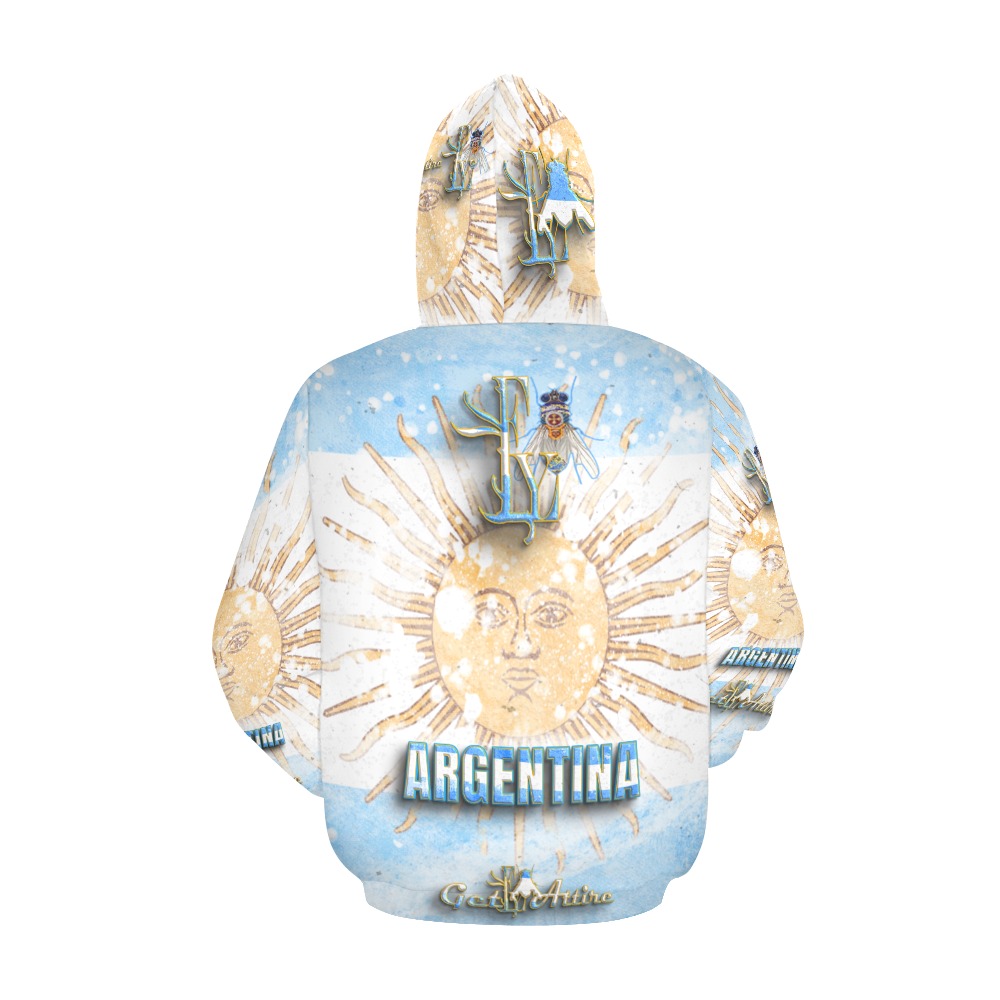 Argentina Collectable Fly All Over Print Hoodie for Men (USA Size) (Model H13)