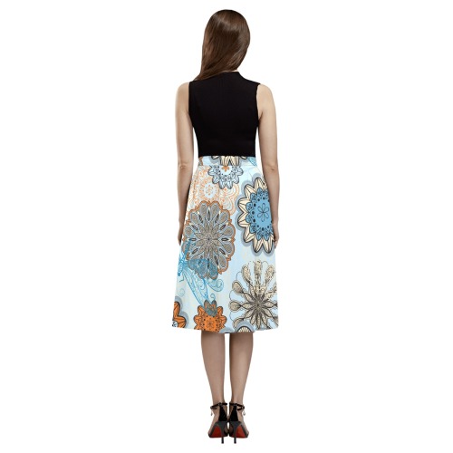 xsczza Mnemosyne Women's Crepe Skirt (Model D16)