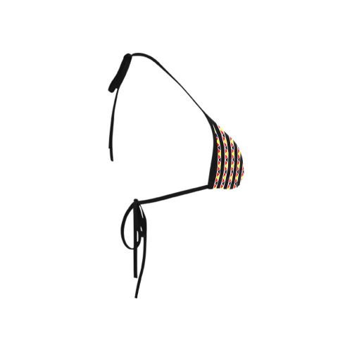 Kente Stripes Custom Bikini Swimsuit Top