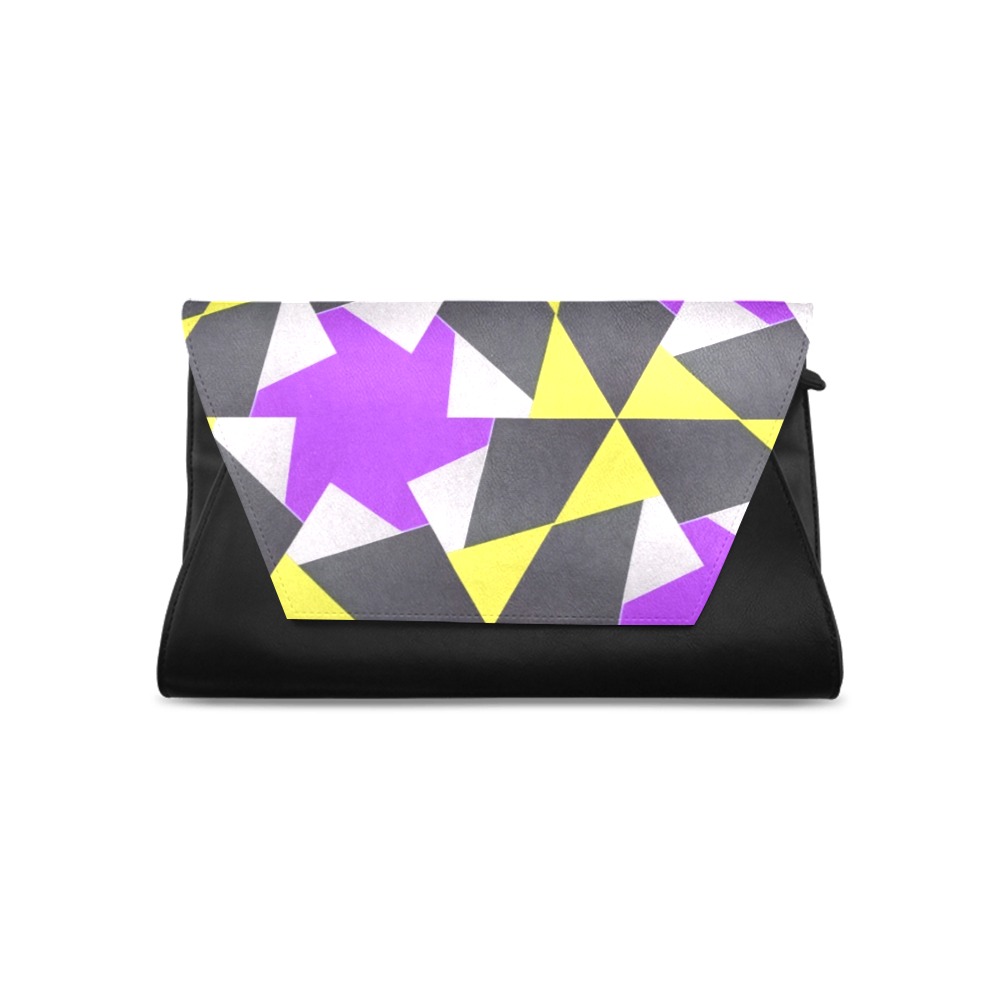 Retro geometric colorful 7D Clutch Bag (Model 1630)