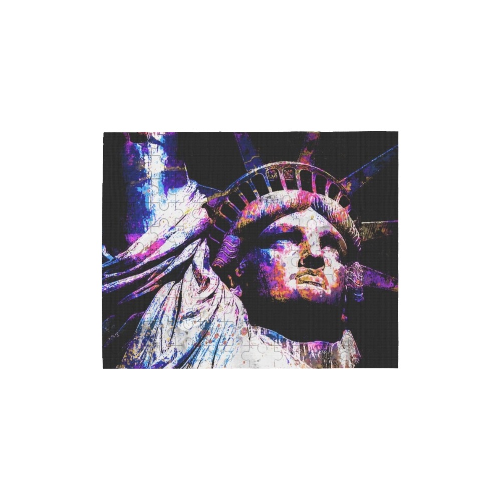 STATUE OF LIBERTY 8 120-Piece Wooden Photo Puzzles