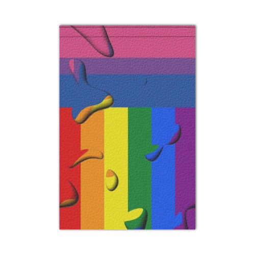 Bisexual Pride Flag Pop Art by Nico Bielow Garden Flag 12‘’x18‘’(Twin Sides)