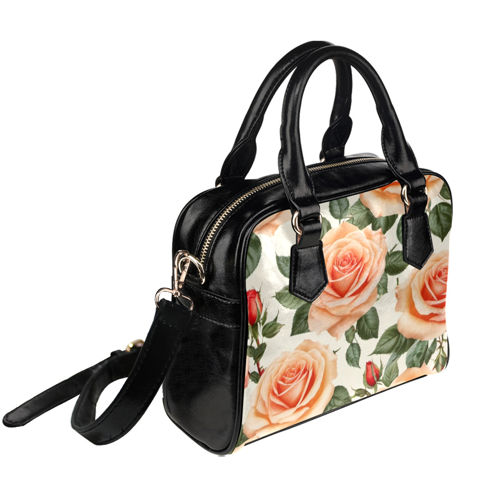 vintage rose pattern Shoulder Handbag (Model 1634)