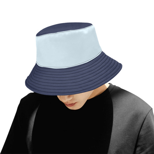 Two Tone Blues Unisex Summer Bucket Hat