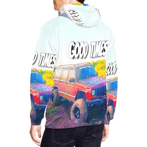 Good times All Over Print Hoodie for Men (USA Size) (Model H13)