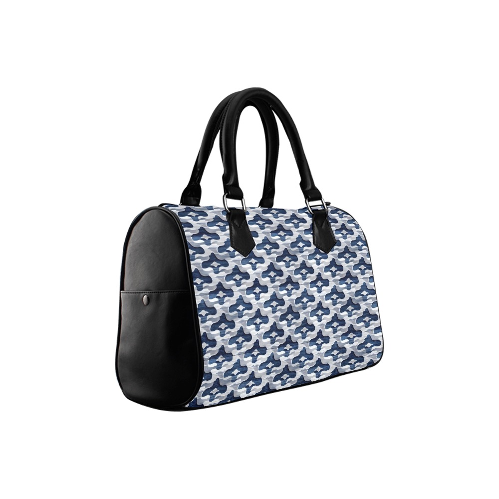 blue diamond's repeating pattern Boston Handbag (Model 1621)