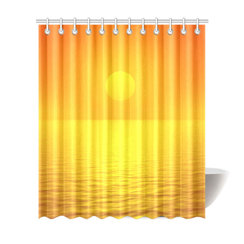 Sunset Reflection Shower Curtain 72"x84"