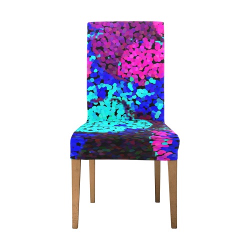 Pixelated Glitch (Pink) Removable Dining Chair Cover