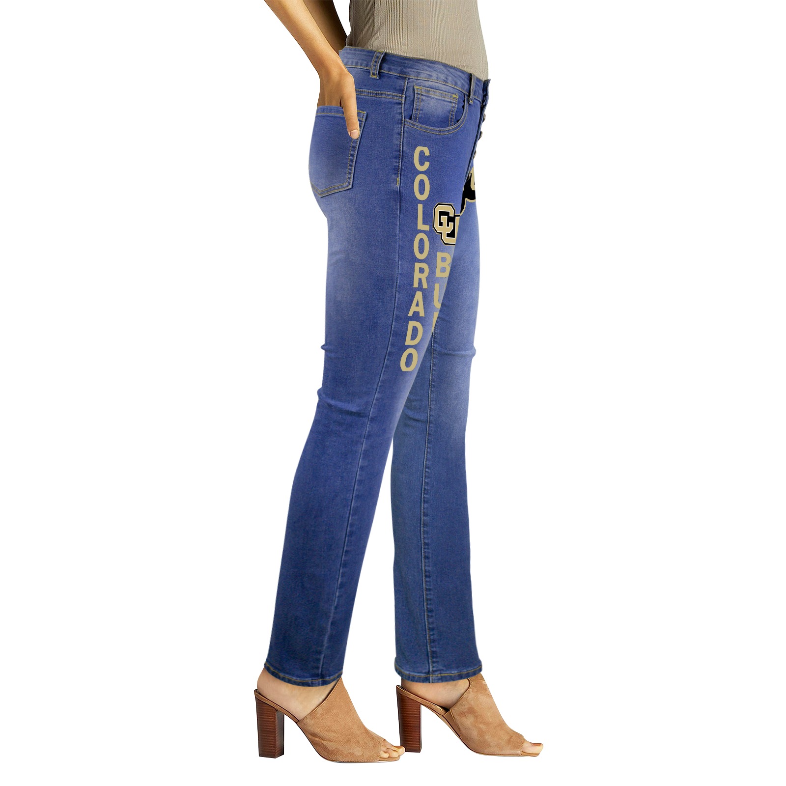 CU Buffs Women's Jeans (Front&Back Printing)