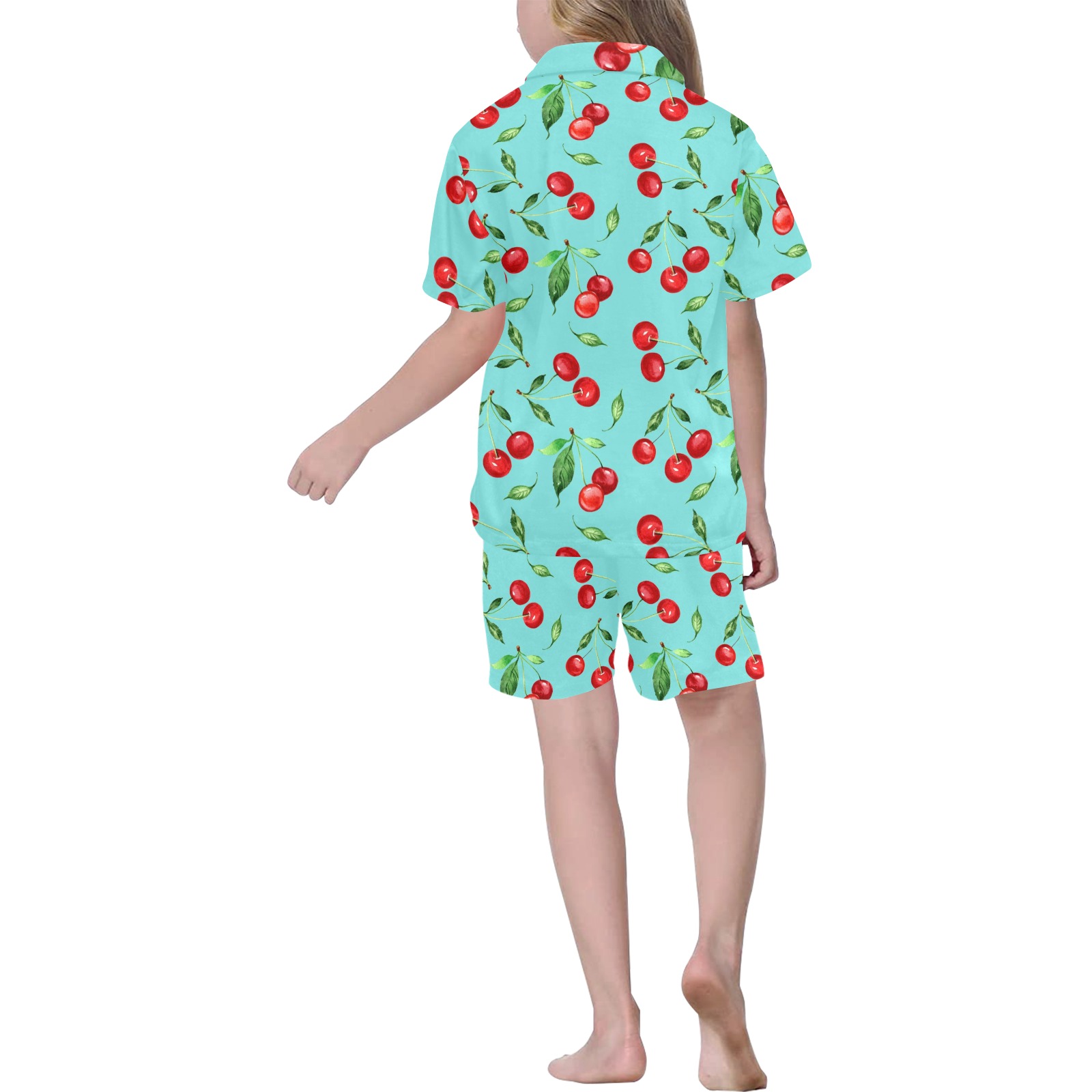cc3e4 Big Girls' V-Neck Short Pajama Set