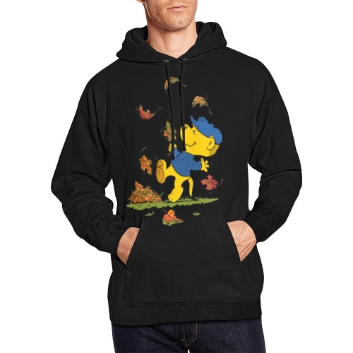 Ferald Amongst The Autumn Leaves All Over Print Hoodie for Men (USA Size) (Model H13)