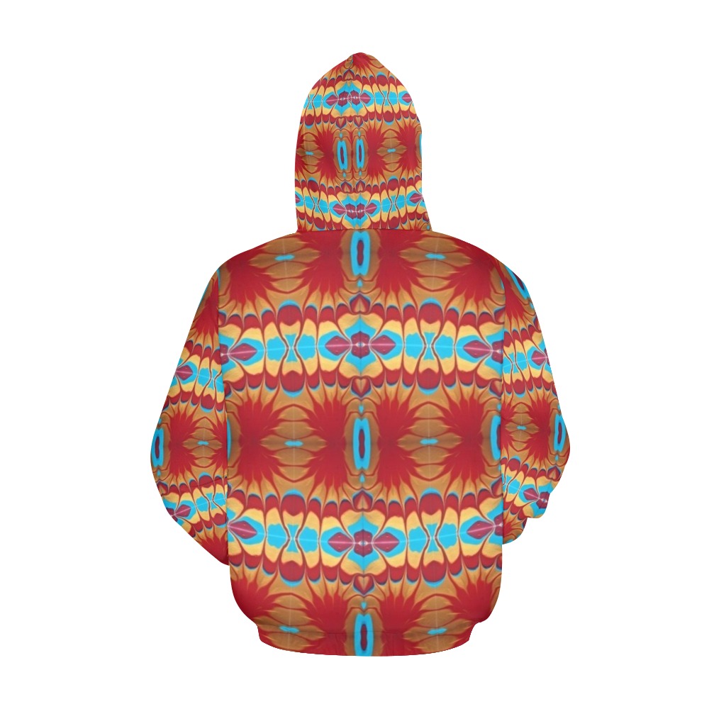 Harlequin All Over Print Hoodie for Women (USA Size) (Model H13)