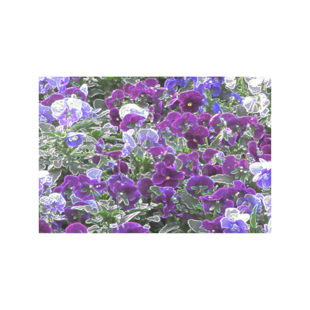 Field Of Purple Flowers 8420 Placemat 12’’ x 18’’ (Set of 4)