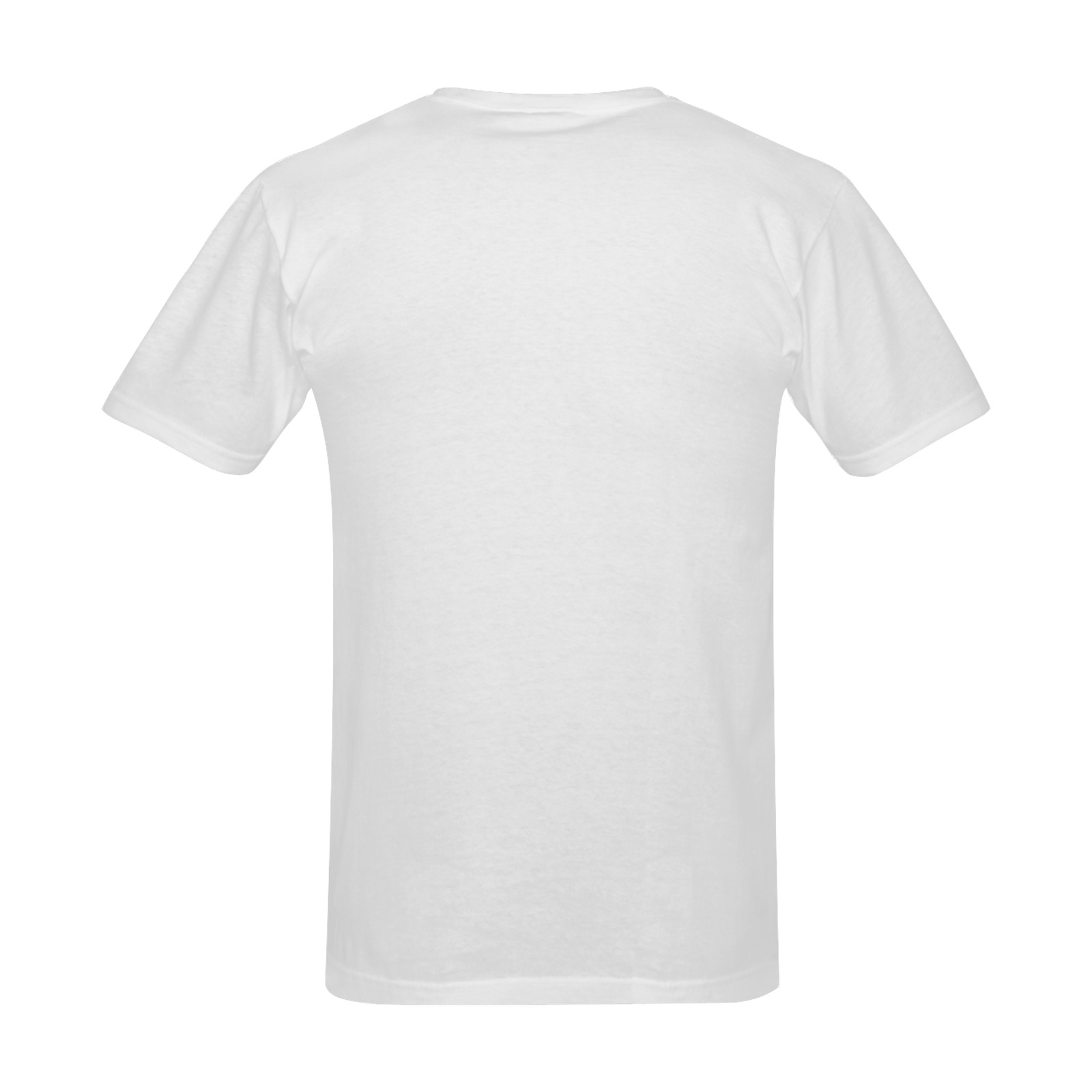 white flintstones gender reveal blank back Men's Slim Fit T-shirt (Model T13)