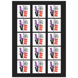 Halloween Love Personalized Temporary Tattoo (15 Pieces)